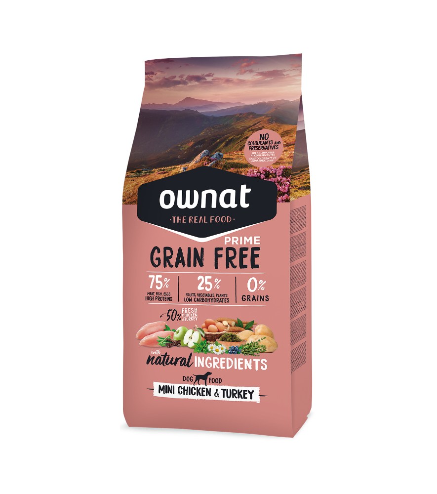 OWNAT GRAIN FREE PRIME MINI CHICKEN & TURKEY