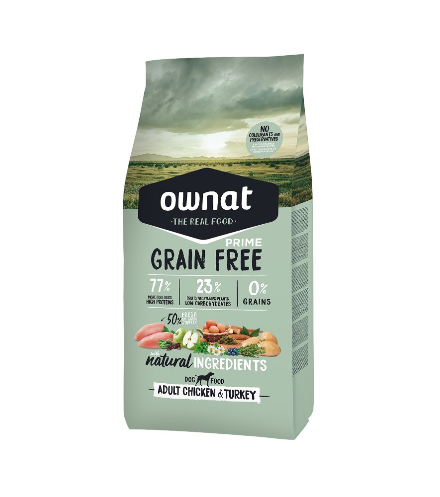 OWNAT GRAIN FREE PRIME ADULT CHICKEN & TURKEY