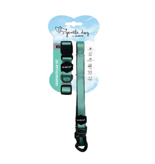 GENTLE DOG PACK COLLAR Y CORREA VERDE