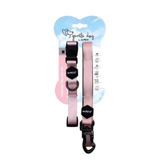 GENTLE DOG PACK COLLAR Y CORREA ROSA